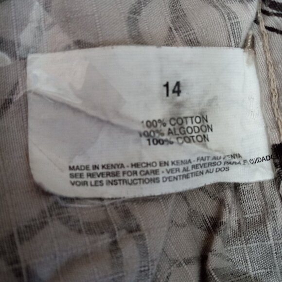 GLORIA VANDERBILT FLORAL CAPRIS 100% COTTON 5 POCKET DESIGN SIZE 14 - Picture 9 of 11